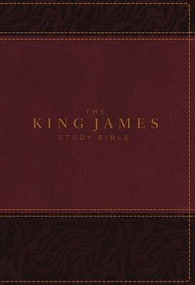 The King James Study Bible, Imitation Leather, Burgundy, Full-Color Edition