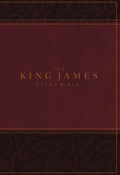 The King James Study Bible, Imitation Leather, Burgundy, Indexed, Full-Color Edition