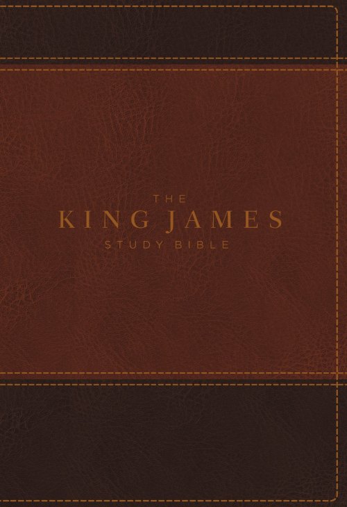 The King James Study Bible, Imitation Leather, Brown, Indexed, Full-Color Edition