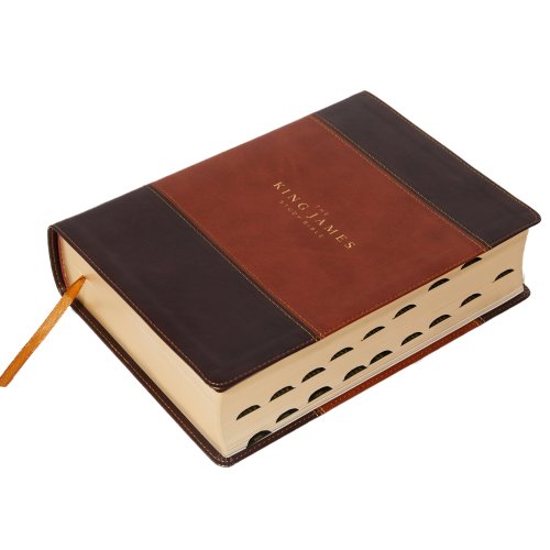 The King James Study Bible, Imitation Leather, Brown, Indexed, Full-Color Edition