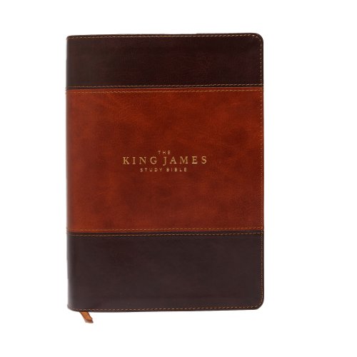 The King James Study Bible, Imitation Leather, Brown, Indexed, Full-Color Edition