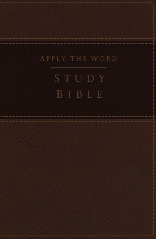 Nkjv, Apply the Word Study Bible, Large Print, Imitation Leather, Brown, Red Letter Edition