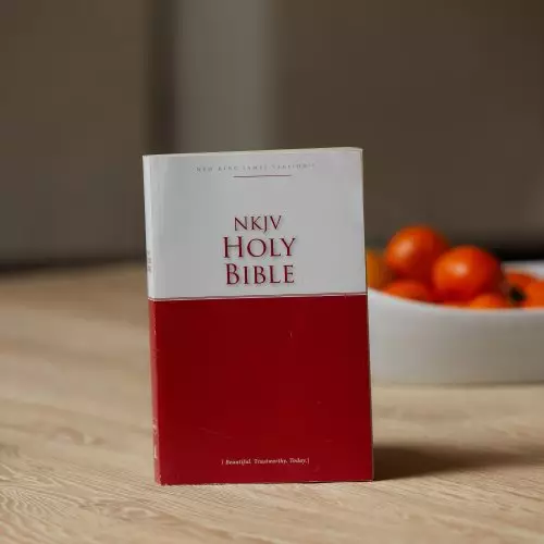 NKJV Economy Bible, Red, Paperback, Footnotes, Plan Of Salvations, 30-Days With Jesus Reading Plan, Translator Footnotes, Sectional Headings