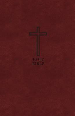 KJV, Value Thinline Bible, Large Print, Imitation Leather, Burgundy, Red Letter Edition