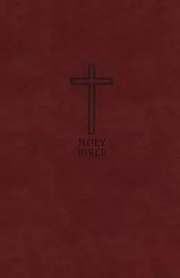 KJV, Value Thinline Bible, Large Print, Imitation Leather, Burgundy, Red Letter Edition