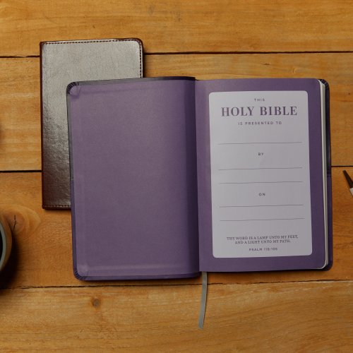 KJV, Value Thinline Bible, Large Print, Imitation Leather, Purple, Red Letter Edition