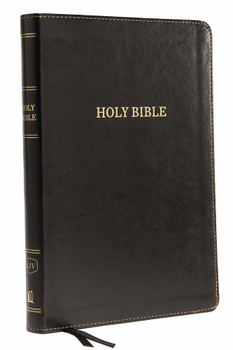 KJV, Thinline Bible, Large Print, Imitation Leather, Black, Red Letter Edition