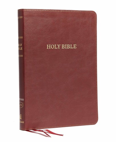 KJV, Thinline Bible, Large Print, Imitation Leather, Burgundy, Red Letter Edition