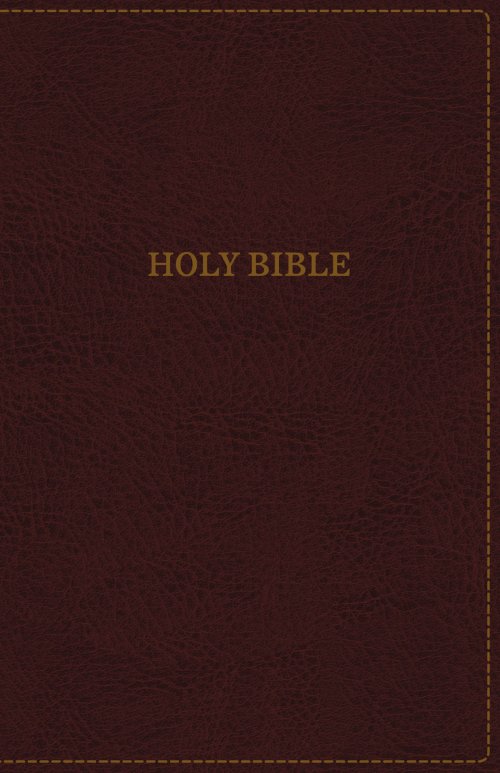 KJV, Thinline Bible, Standard Print, Imitation Leather, Burgundy, Red Letter Edition