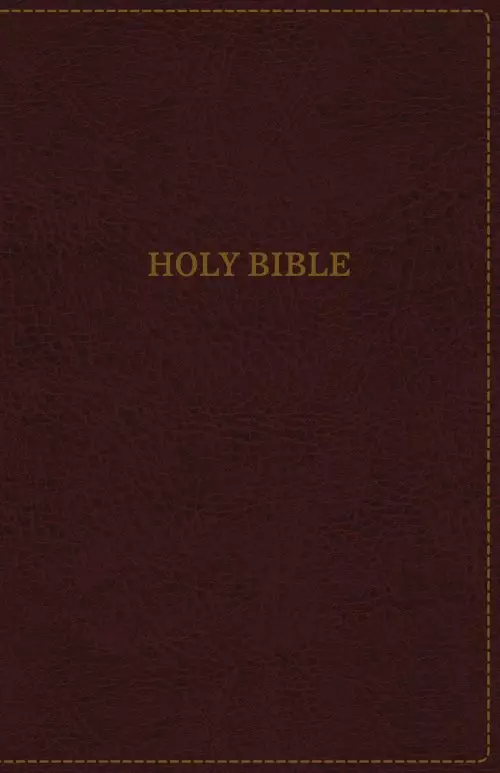 KJV, Thinline Bible, Standard Print, Imitation Leather, Burgundy, Red Letter Edition