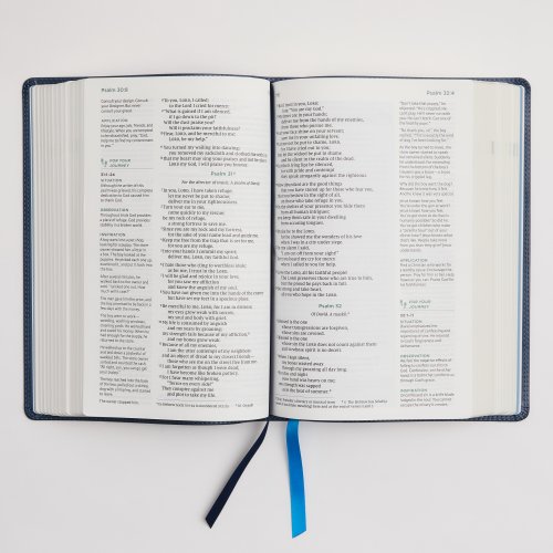 NIV, Lucado Encouraging Word Bible, Leathersoft, Blue, Comfort Print