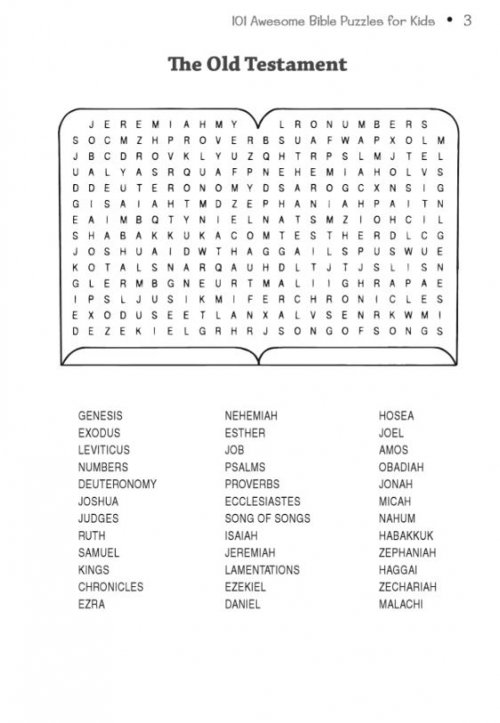 101 Awesome Bible Puzzles for Kids