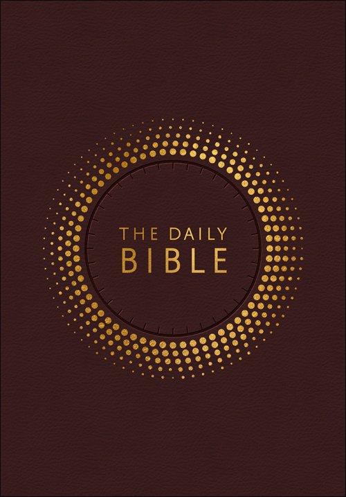 NIV Daily Bible, Brown, Imitation Leather, Chronological, 365 Daily Readings, Introductory Notes, Devotional Insights, Cross References