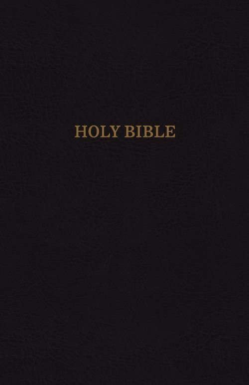 KJV, Reference Bible, Giant Print, Bonded Leather, Black, Indexed, Red Letter Edition