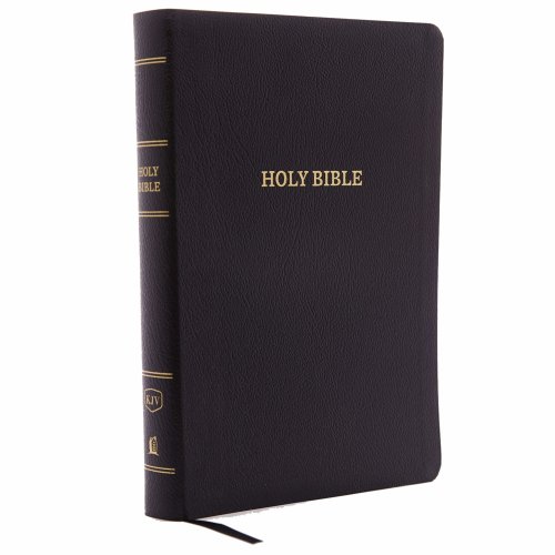 KJV, Reference Bible, Giant Print, Bonded Leather, Black, Indexed, Red Letter Edition