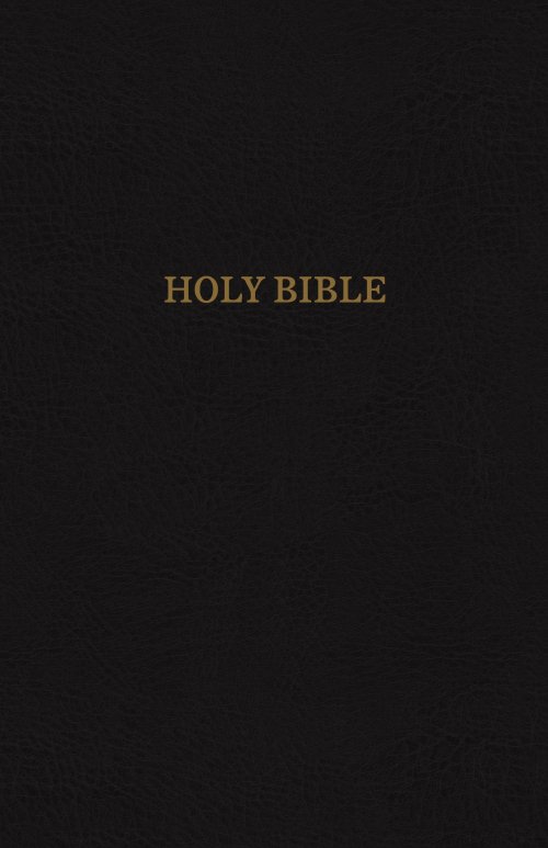 KJV, Reference Bible, Super Giant Print, Leather-Look, Black, Indexed, Red Letter Edition