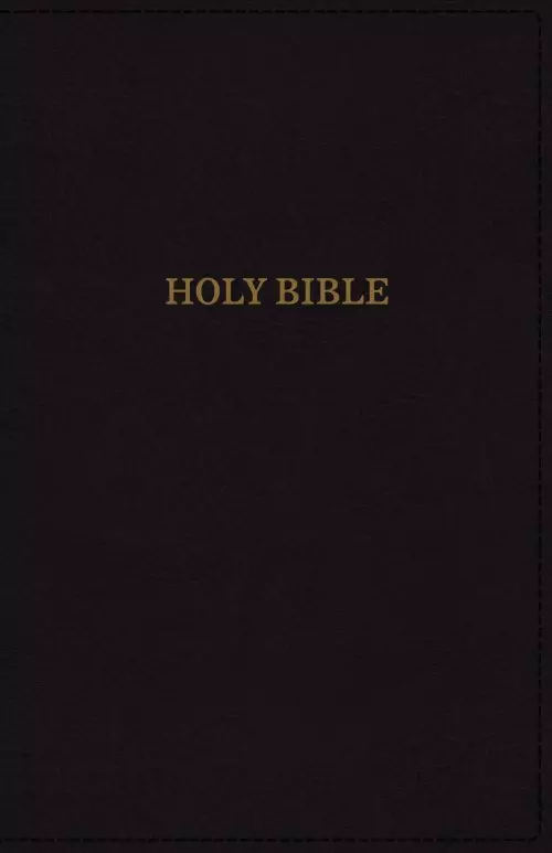 KJV, Deluxe Reference Bible, Super Giant Print, Imitation Leather, Black, Indexed, Red Letter Edition