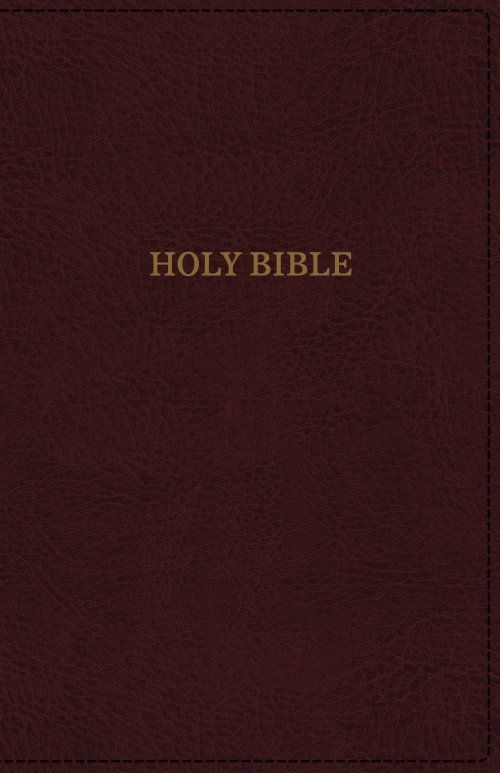 KJV, Deluxe Reference Bible, Super Giant Print, Imitation Leather, Burgundy, Indexed, Red Letter Edition