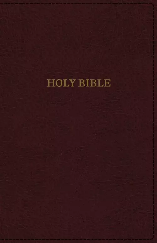 KJV, Deluxe Reference Bible, Super Giant Print, Imitation Leather, Burgundy, Indexed, Red Letter Edition