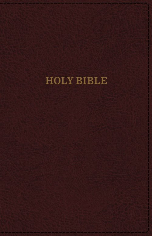 KJV, Deluxe Thinline Reference Bible, Imitation Leather, Burgundy, Red Letter Edition