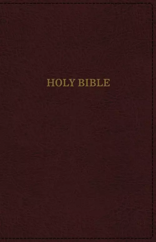 KJV, Deluxe Thinline Reference Bible, Imitation Leather, Burgundy, Red Letter Edition