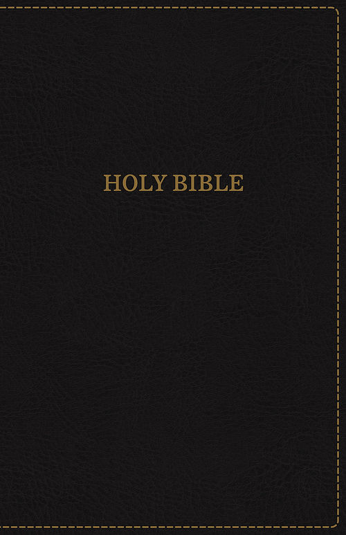 KJV, Thinline Bible, Standard Print, Leathersoft, Black, Indexed, Red Letter Edition, Comfort Print