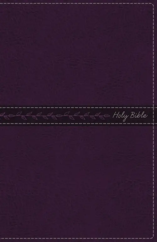 KJV, Thinline Bible, Standard Print, Leathersoft, Purple, Indexed, Red Letter Edition, Comfort Print