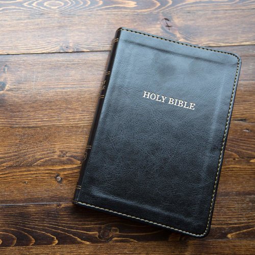 KJV Holy Bible: Large Print Thinline, Black Leathersoft, Red Letter, Comfort Print (Thumb Indexed): King James Version