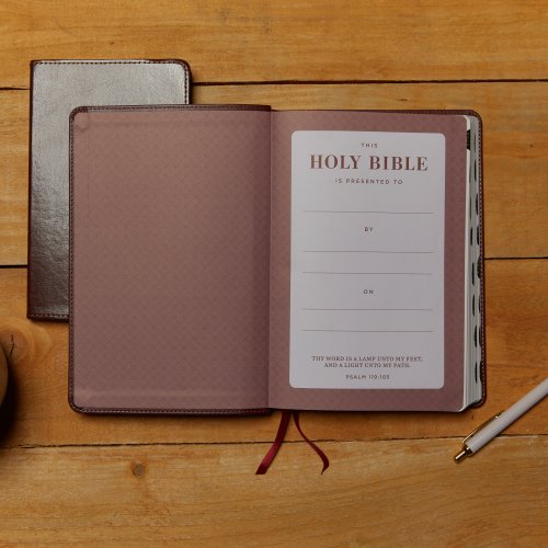 KJV Holy Bible: Large Print Thinline, Black Leathersoft, Red Letter, Comfort Print (Thumb Indexed): King James Version