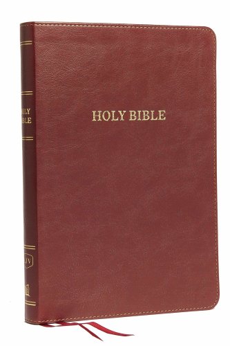 KJV Holy Bible: Large Print Thinline, Burgundy Leathersoft, Red Letter, Comfort Print (Thumb Indexed): King James Version