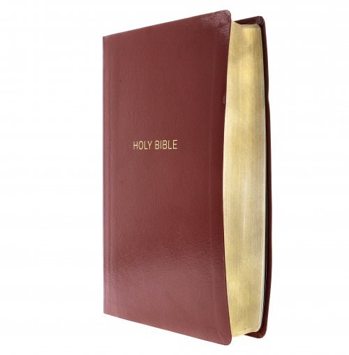 NKJV Giant Print Reference Bible, Burgundy, Imitation Leather, Red Letter Edition, Concordance, Full-Color Maps, Book Introductions