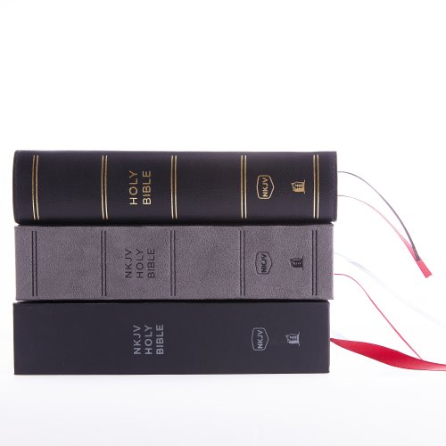 NKJV, Compact Single-Column Reference Bible, Hardcover, Gray, Comfort Print