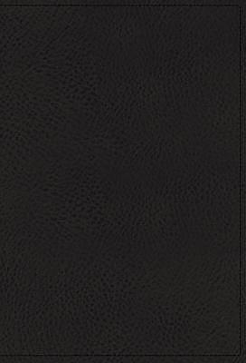 NKJV, Thinline Reference Bible, Large Print, Premium Goatskin Leather, Black, Premier Collection, Comfort Print, Black Letter