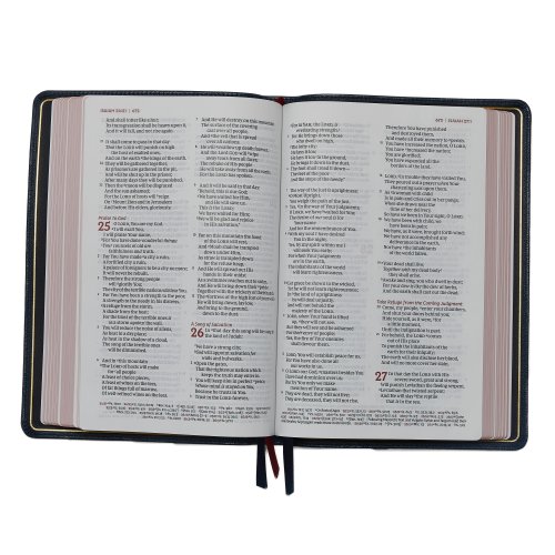 NKJV, Thinline Reference Bible, Large Print, Premium Goatskin Leather, Black, Premier Collection, Comfort Print, Black Letter