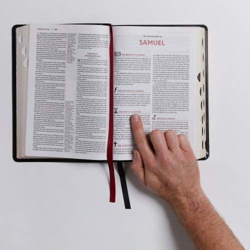 The KJV Open Bible: Complete Reference System, Burgundy Leathersoft, Red Letter, Comfort Print (Thumb Indexed): King James Version