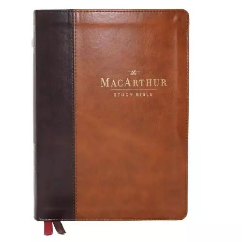 NKJV, MacArthur Study Bible, 2nd Edition, Leathersoft, Brown, Comfort Print