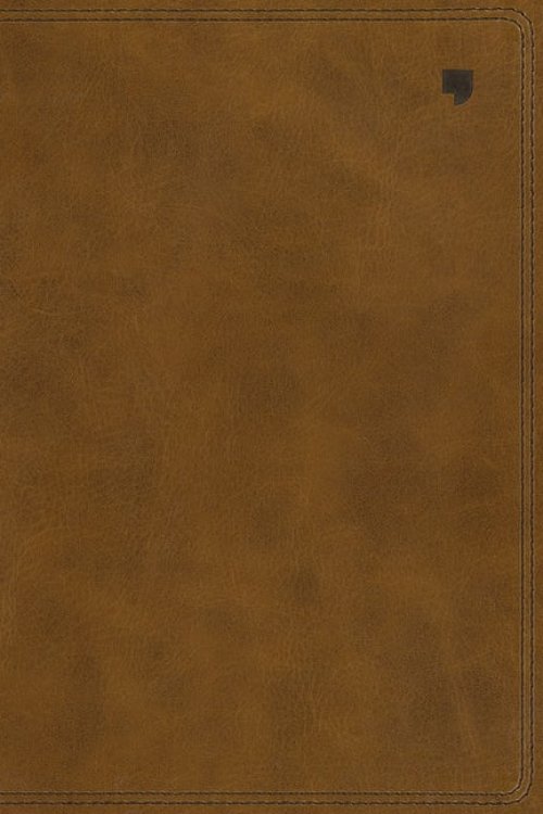 NET Bible, Thinline, Leathersoft, Brown, Thumb  Indexed, Comfort Print