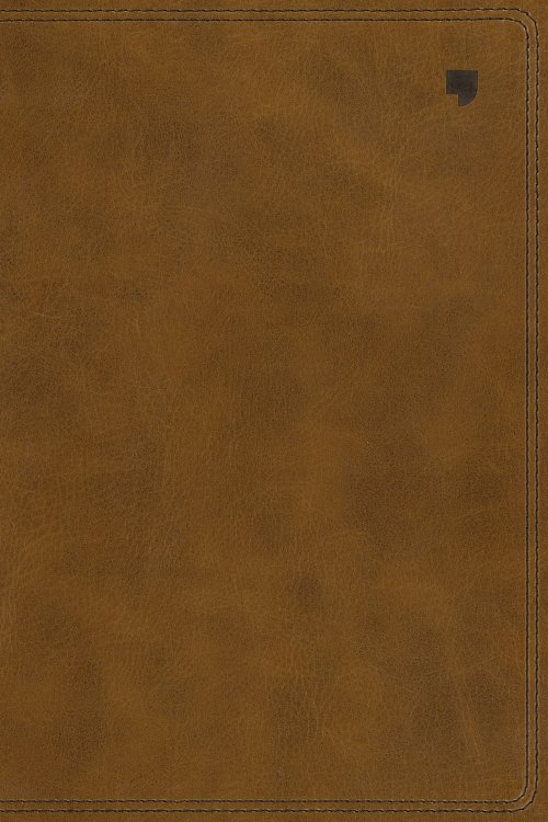 NET Bible, Thinline Large Print, Leathersoft, Brown, Thumb Indexed, Comfort Print