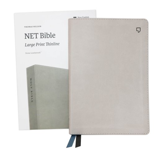 NET Bible, Thinline Large Print, Leathersoft, Stone, Comfort Print