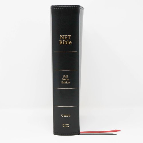 NET Bible, Full-notes Edition, Leathersoft, Black, Comfort Print