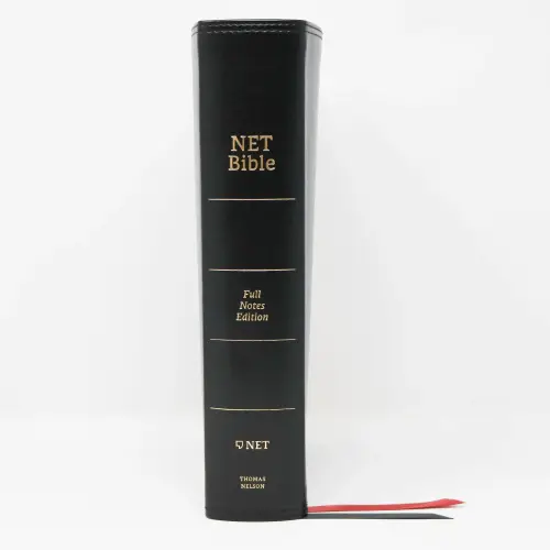 NET Bible, Full-notes Edition, Leathersoft, Black, Comfort Print