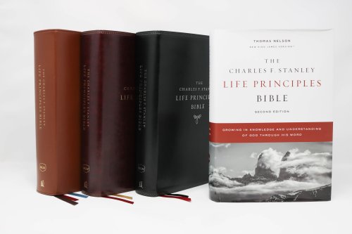 The NKJV, Charles F. Stanley Life Principles Bible, 2nd Edition, Hardcover, Comfort Print