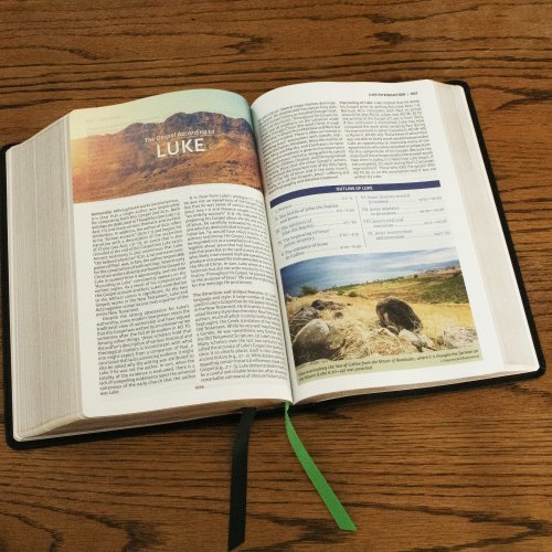 Evangelical Study Bible: Christ-centered. Faith-building. Mission-focused. (NKJV, Pink Leathersoft, Red Letter, Thumb Indexed, Large Comfort Print)