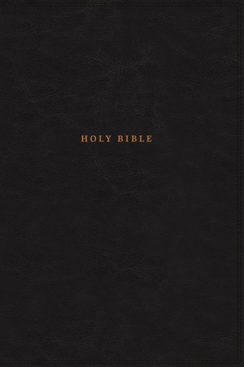 NKJV, Reference Bible, Classic Verse-by-Verse, Center-Column, Leathersoft, Black, Red Letter, Comfort Print