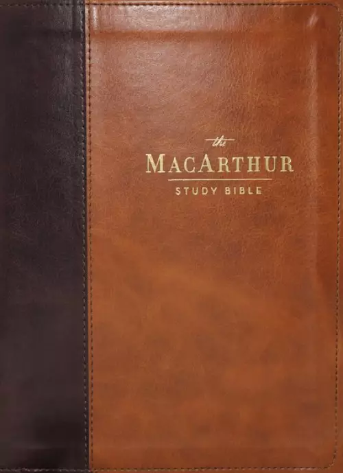 NASB, MacArthur Study Bible, 2nd Edition, Leathersoft, Brown, Thumb Indexed, Comfort Print