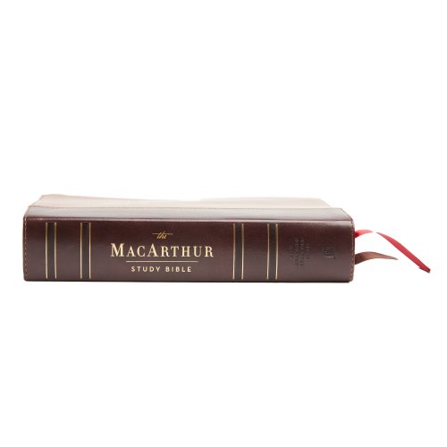 NASB, MacArthur Study Bible, 2nd Edition, Leathersoft, Brown, Thumb Indexed, Comfort Print