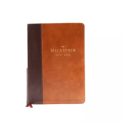 NASB, MacArthur Study Bible, 2nd Edition, Leathersoft, Brown, Thumb Indexed, Comfort Print