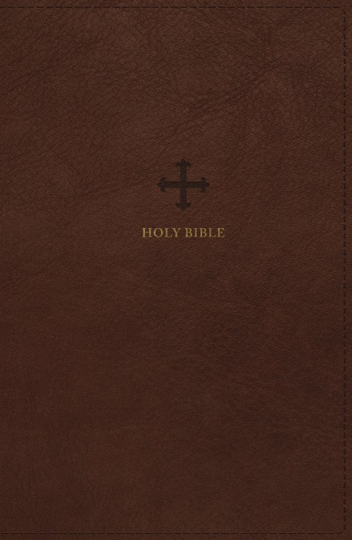 NRSV Large Print Standard Catholic Bible, Brown Leathersoft (Comfort Print, Holy Bible, Complete Catholic Bible, NRSV CE)