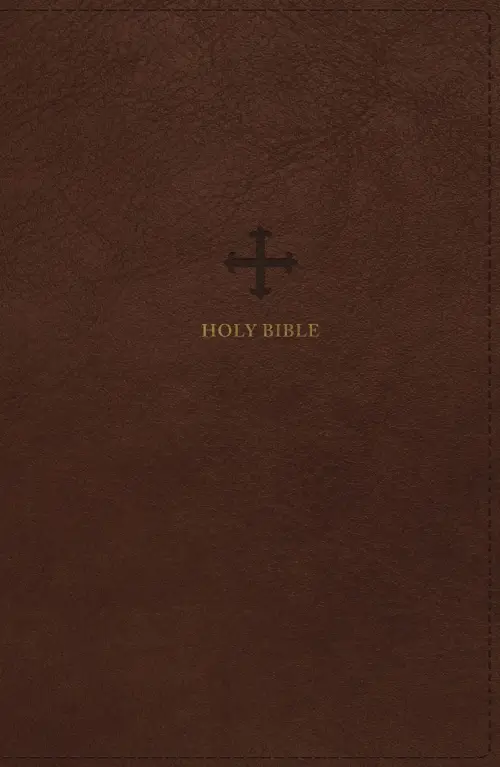 NRSV Large Print Standard Catholic Bible, Brown Leathersoft (Comfort Print, Holy Bible, Complete Catholic Bible, NRSV CE)