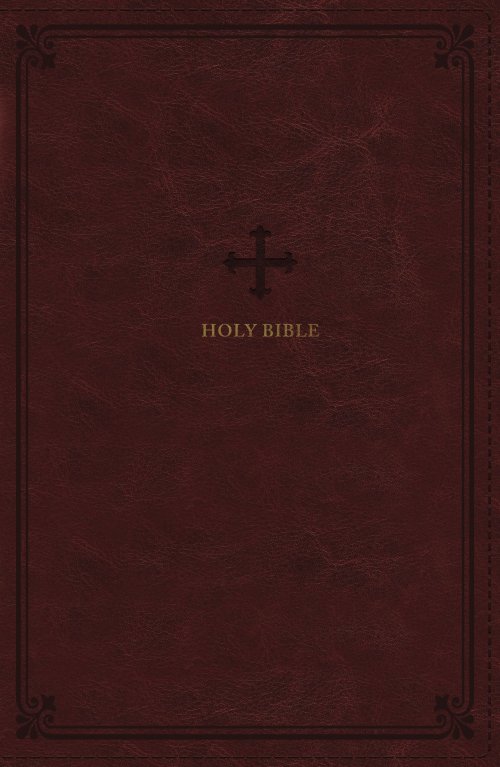 NRSV Large Print Standard Catholic Bible, Red Leathersoft (Comfort Print, Holy Bible, Complete Catholic Bible, NRSV CE)